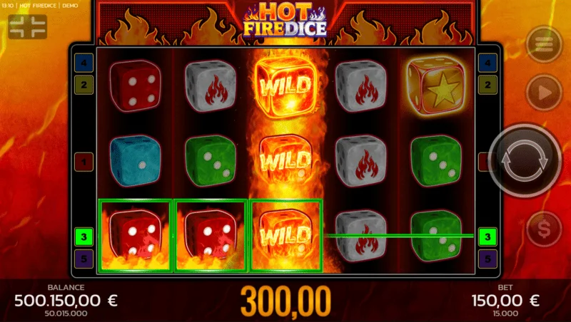 Hot Fire Dice - grande vitória através de Random Wilds